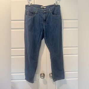 LEVI’S Middy Straight Medium Wash Mid Rise Denim Jeans Causal Womens Size 31